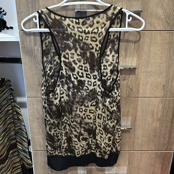 Guess by Marciano tank top size small. Sheer cheetah print. - Picture 3 of 3